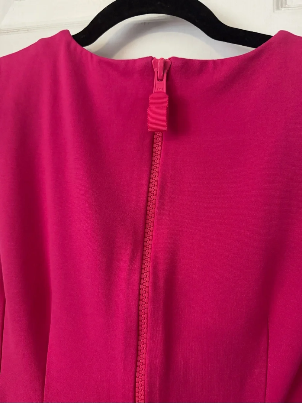 Kate Spade New York Hot Pink Shift Dress Size 6 Sleeveless Exposed Zip